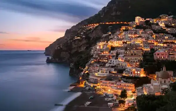 View of Positano on the Amalfi Coast